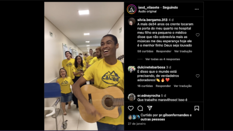 Vídeo de jovens cantando em hospital do PR viraliza na internet