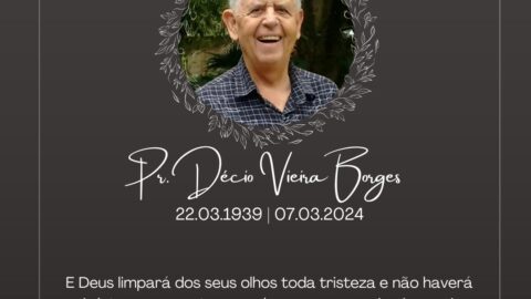 Nota de falecimento: Pastor Décio Vieira Borges