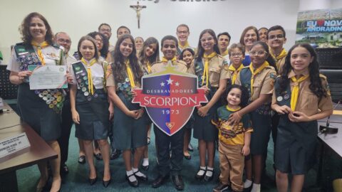 Desbravadores Scorpion são homenageados pela Câmara de Nova Andradina após participação em Campori