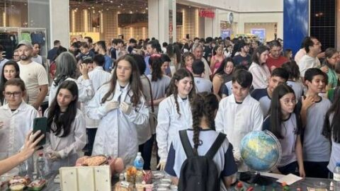 Feira de Ciências da Escola Adventista transforma o Shopping da cidade em laboratório