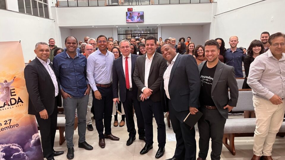 Encontro reuniu evangelistas na cidade de Juiz de Fora (Foto: Gabrieli Ciseski)