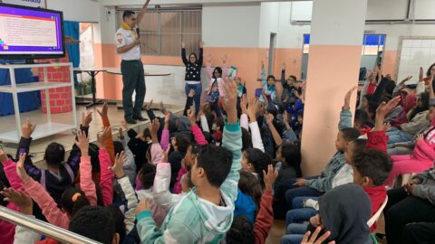 Alunos de João Monlevade em Minas Gerais participam de ação educativa contra violência digital