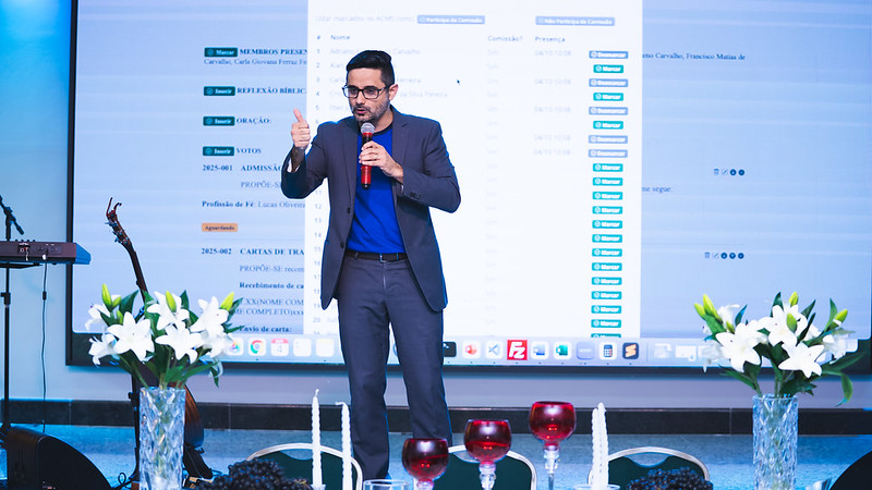 Maikon Bravo, palestrante e mentor do SAAS explicou como o sistema padroniza e simplifica os registros