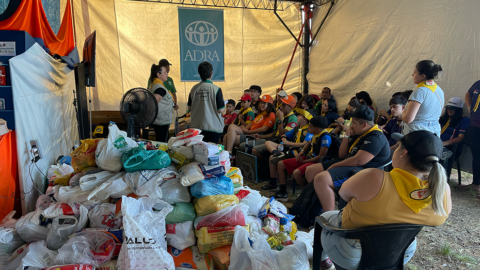 Desbravadores se unem à ADRA e transformam o Campori em um movimento contra a fome