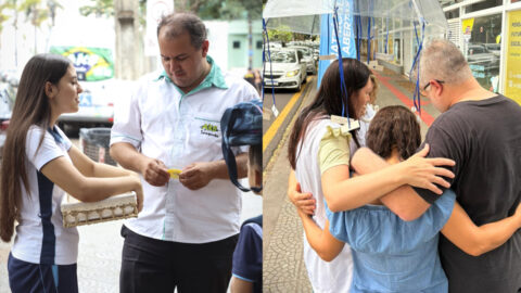 Alunos da Educação Adventista levam oração e esperança às famílias em Maringá