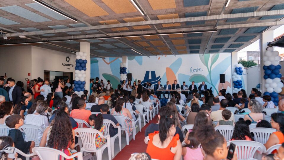 Momento de celebração no novo pátio da unidade
(Foto: Matheus Amaral)