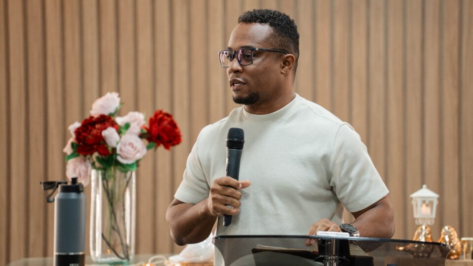 Pastor Jackson falando sobre a sexualidade no casamento. 
(Foto: Matheus Amaral)