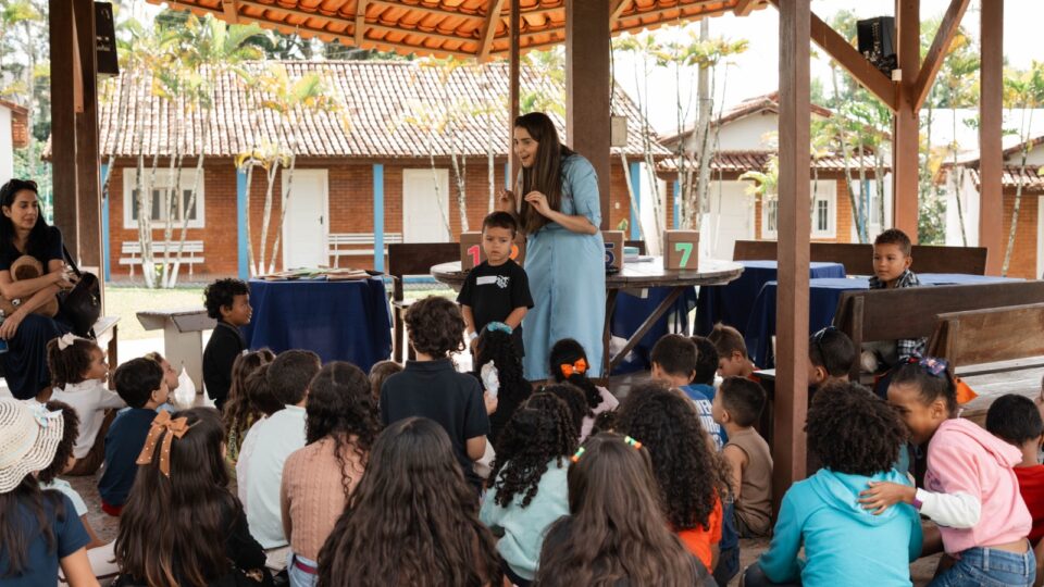 Momento exclusivo para as crianças. (Foto: Matheus Amaral)