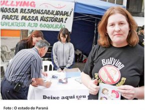 Colégio Adventista promove ação contra o bullying em Curitiba e é destaque na imprensa