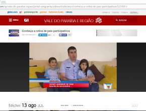 TV Vanguarda (Globo) - Conheça a rotina de pais participativos