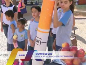 Reportagem/TV Paranaíba (Record TV): Dia de Combate ao Fumo - Escola Adventista