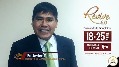 Invitación Revive 2.0 - Pr. Javier Tula