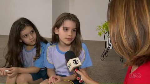 Crianças doam cabelo para vítimas do câncer (Globo)