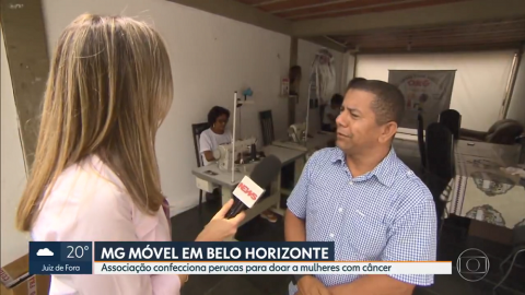 Na Mídia/TV Globo - Adventista monta fábrica que confecciona perucas para doação