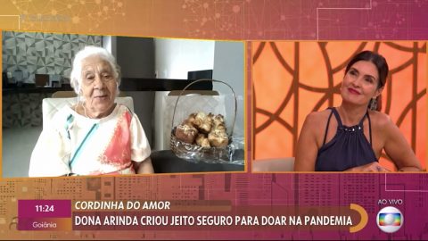 TV Globo | Vovó Arinda participa do Encontro com Fátima Bernardes