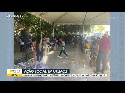 Riachão na Mídia | TV Anhanguera - Jovens promovem ações sociais em Uruaçu