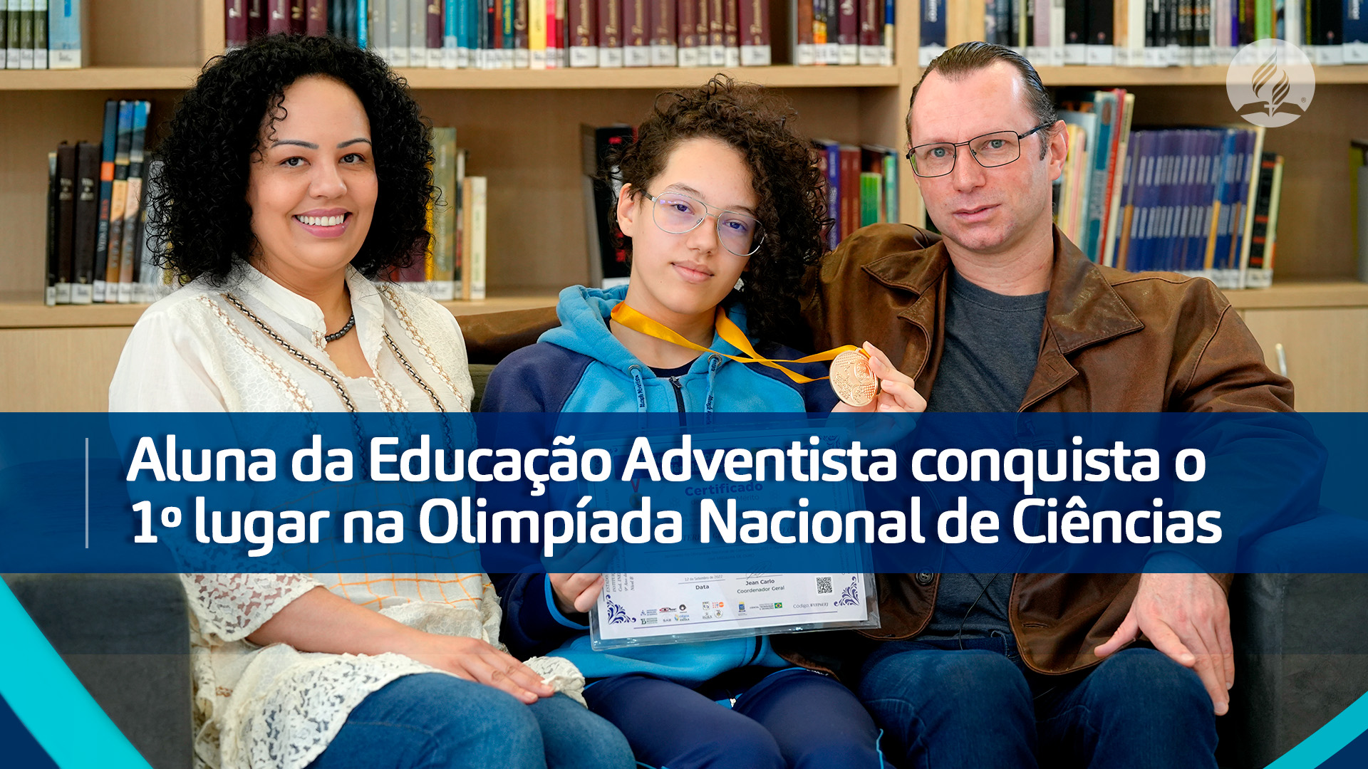 Aluna da Educação Adventista conquista o 1º lugar na Olimpíada Nacional de Ciências