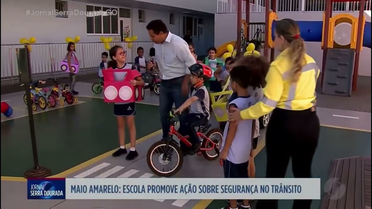 TV Serra Dourada - Escola promove ação sobre segurança no trânsito
