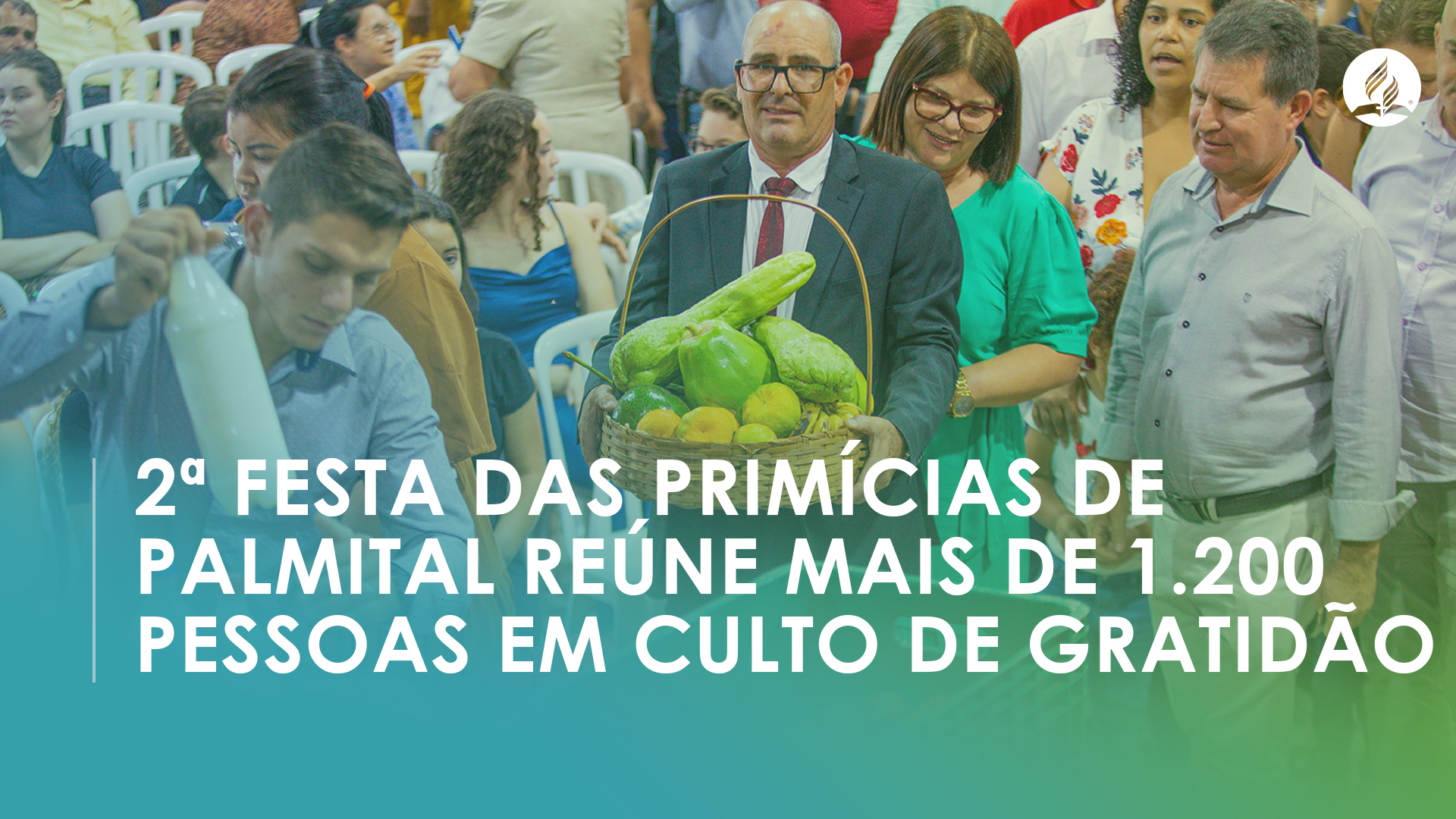 Festa das Primícias reúne mais de 1.200 pessoas em culto de gratidão no interior do Paraná